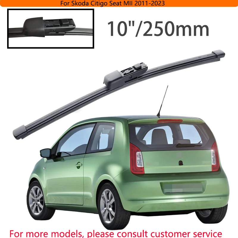 

For Skoda Citigo Seat MII 2011-2023 Car Accessories 10" Rear Windshield Windscreen Washer Wiper Blade