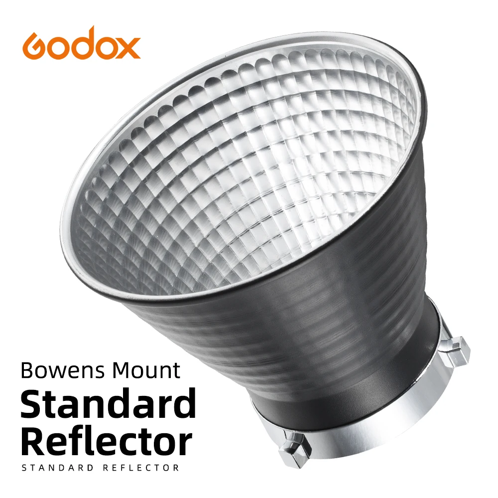 Godox RFT-19 18cm Bowens Mount High Lighting Standard Reflector Lampshade for SL-60W SL-150W SL-200W MS200 MS300 SK400II AD600