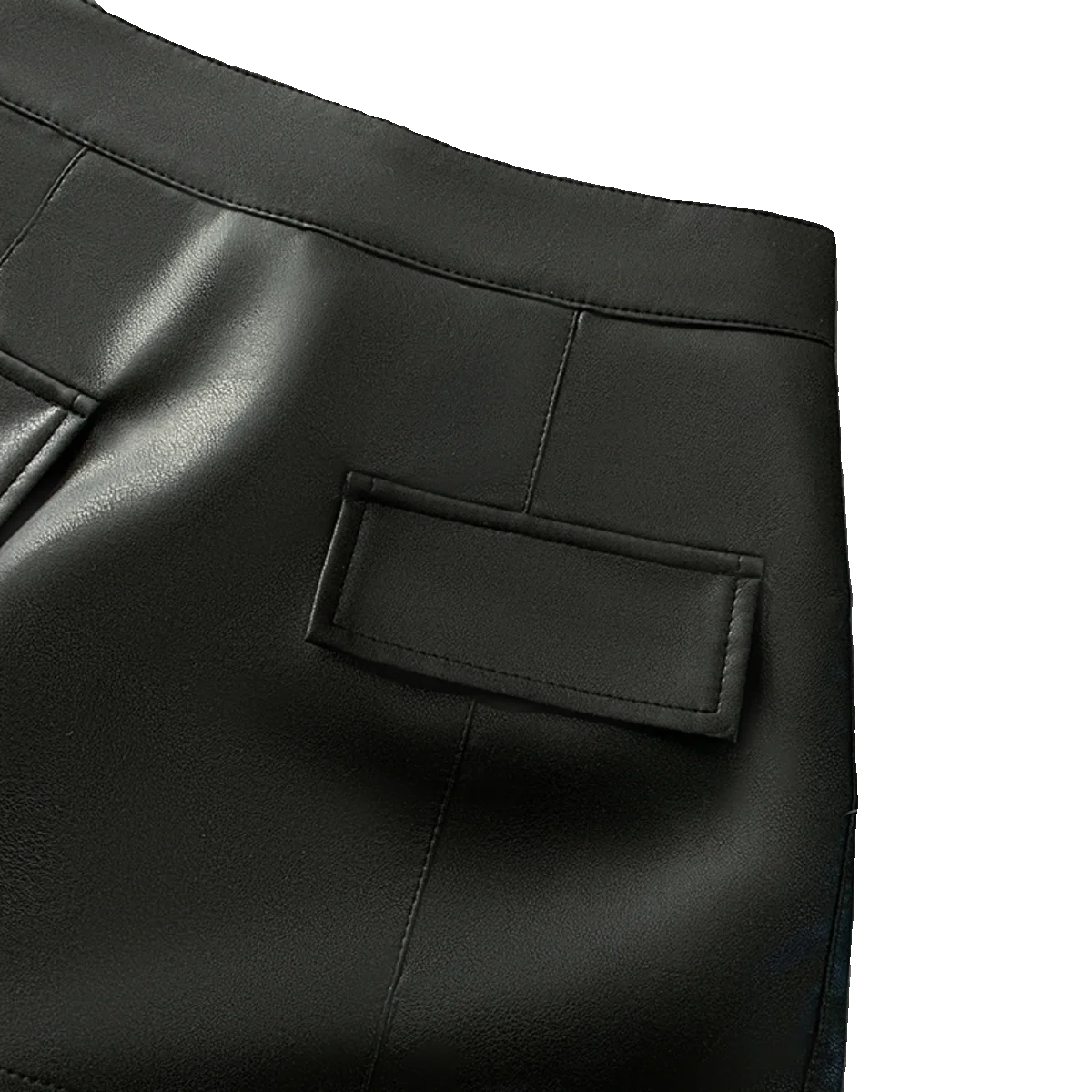 

Черная юбка из искусственной кожи, женская облегающая юбка с высокой талией, антилегкая прогулочная осень-зима 2024, новая юбка Sle ort