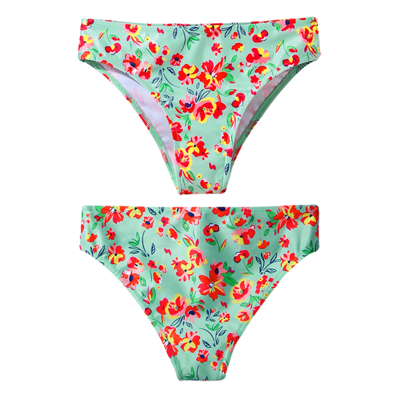 

Kids Girls Print Swimming Panties Bikini Bottoms Briefs 2024 Summer Children Swimwear for Beach wear Pool Bathing Suit #4-16