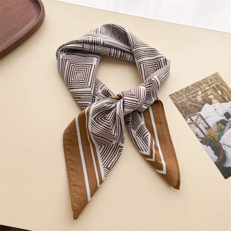 

Cotton Fashion Scarf Square Hijab Print Turban Female Luxury Handkerchief Headscarf Bandana Shawl Neckerchief Headband Wraps
