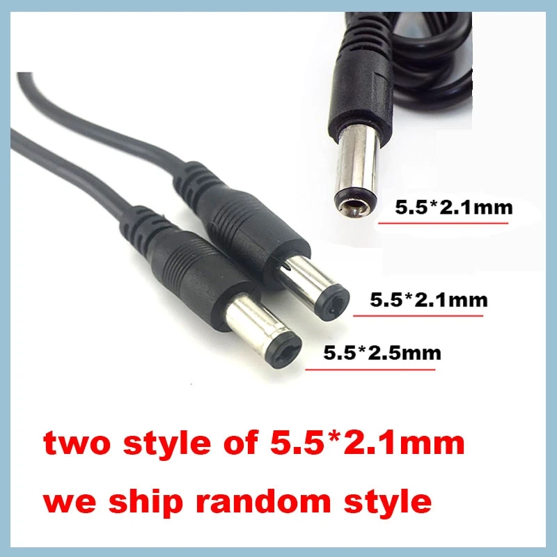 0.8m USB 2.0 Type A Male to DC Plug Power Cable for Small Electronics, 5.5*2.1mm/5.5*2.5mm Jack, USB Extension Power Connector