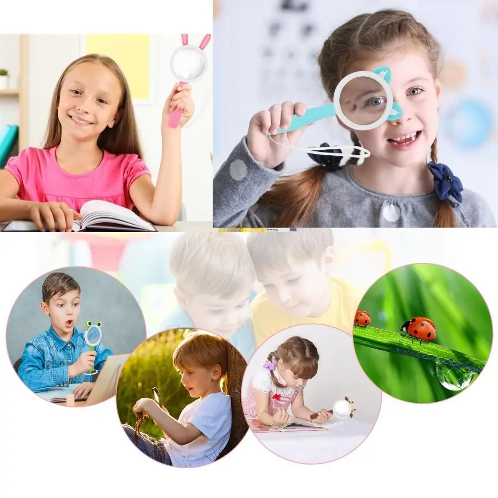 ABS Plastic Magnifying Glass 10X Magnification Breakage-Proof Frame Handheld Magnifier Acrylic Optical Len