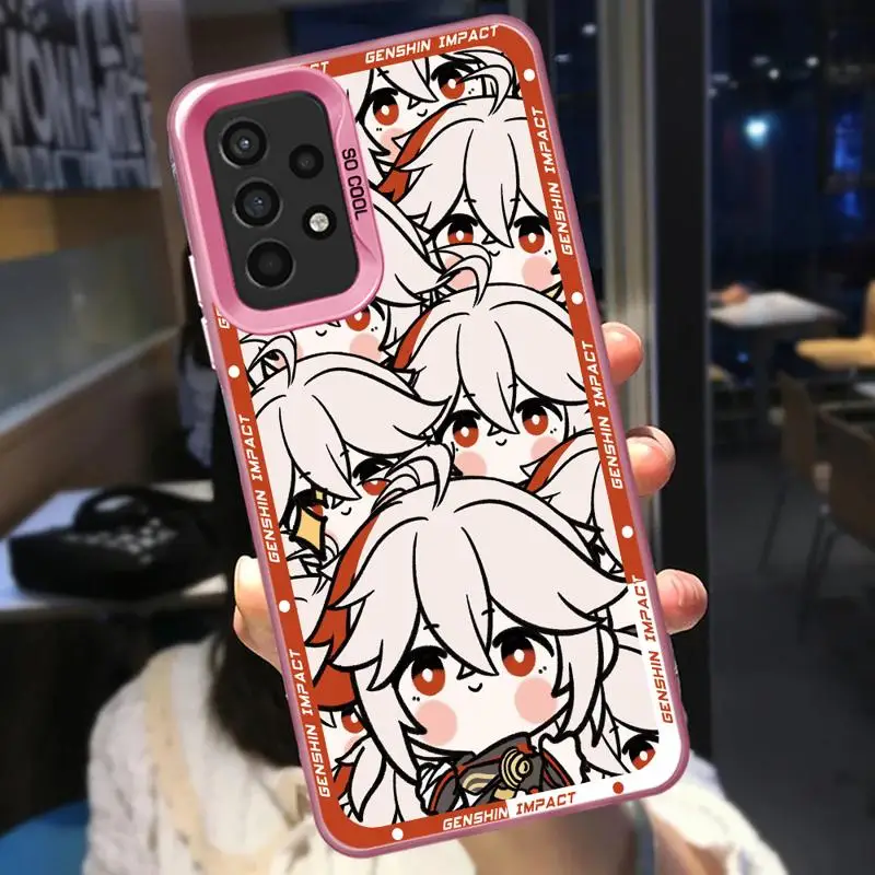 Cute Kaedehara Kazuha Kaveh phone cases for Samsung Galaxy A34 A23 A15 4G A35 A52 A54 5G A32 A13 A55 A33 funda Back Shell Cover