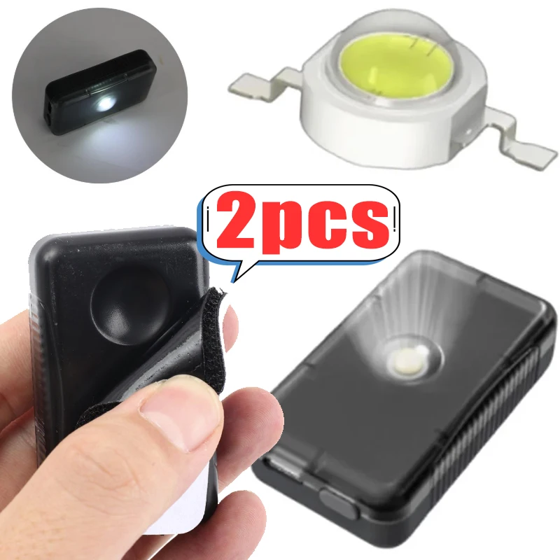 1/2pcs Motorcycle Trunk Sensor Light Multi-Functional & Portable LED Interior Light Built-in Automatic Sensing Technology Parts