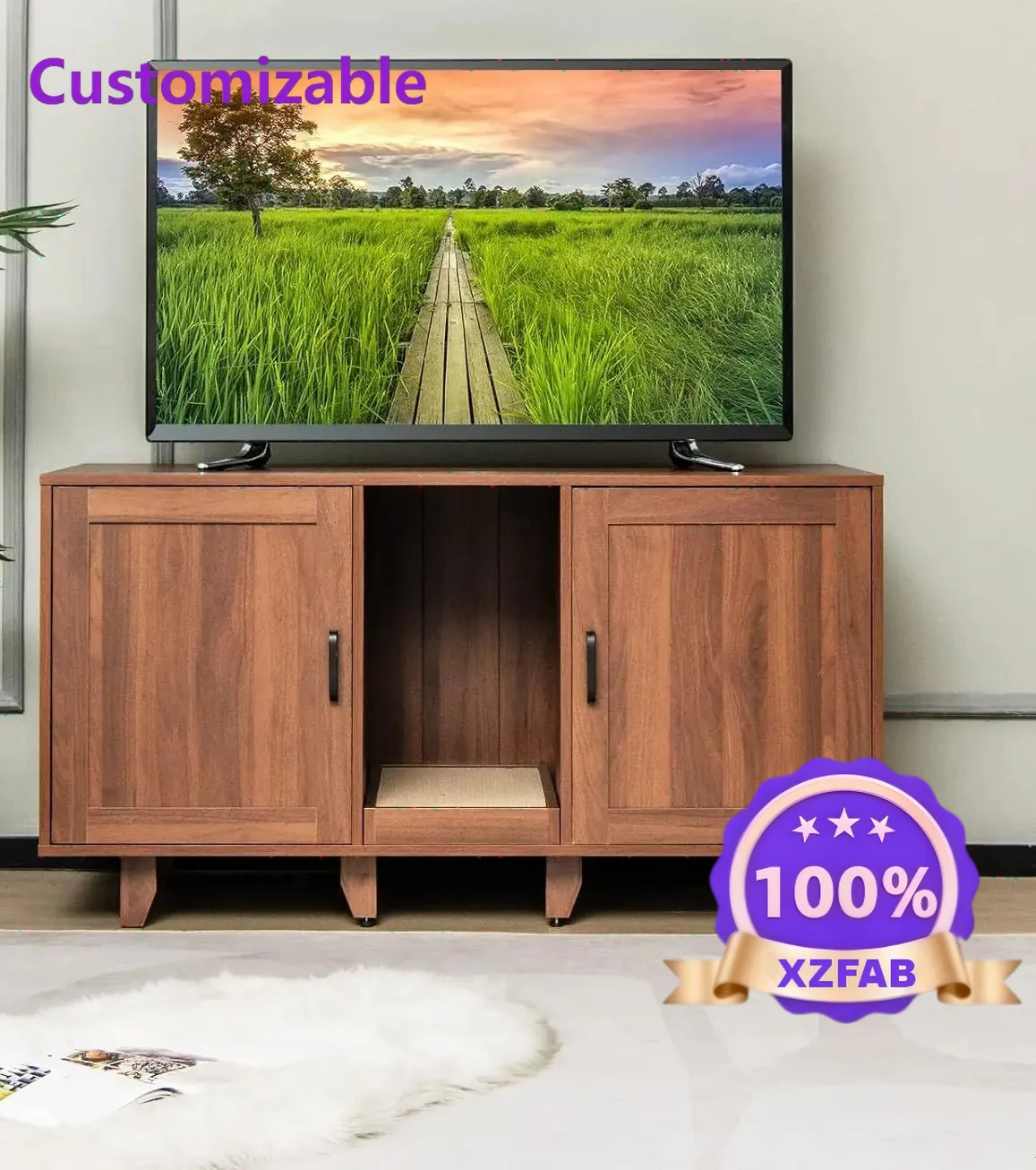 Factory Direct 2026 Cat Cabinet Modern Simple High Model Living Room Household Tall Legs Small Household Storage Cabinet Floor