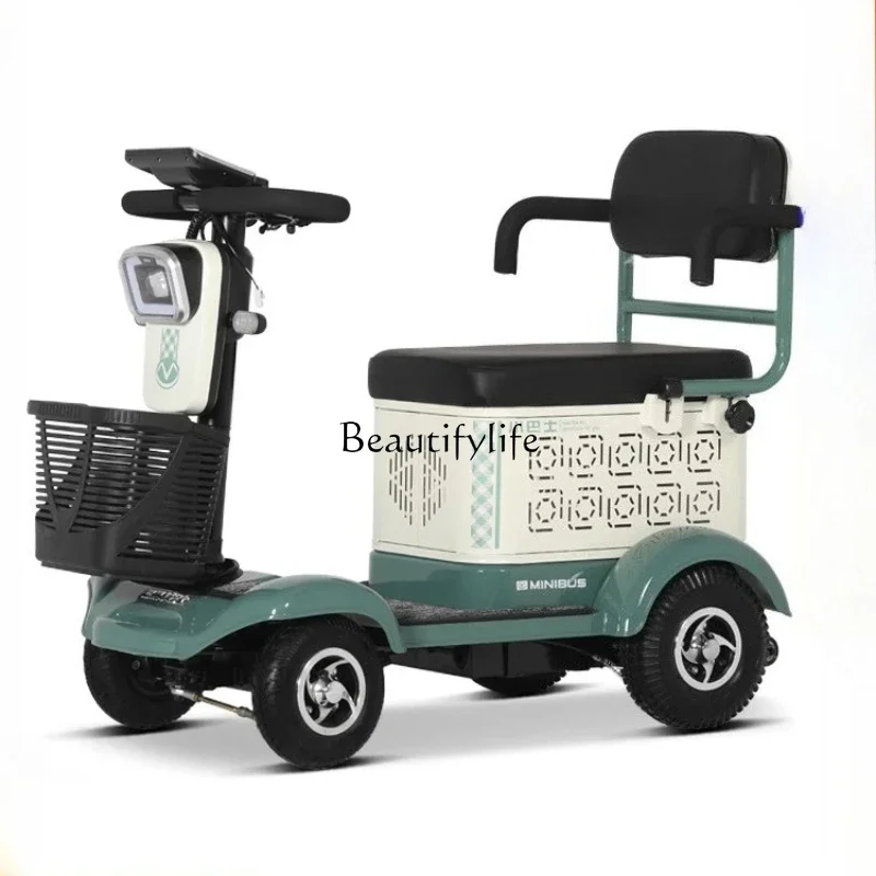 Z.New minibus elderly scooter four-wheeled small household electric car to pick up children disabled moped