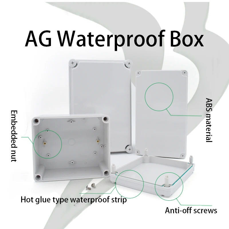 AGtype Waterproof Outdoor Enclosure Plastic Electronic Project Case Instrument Electrical Box