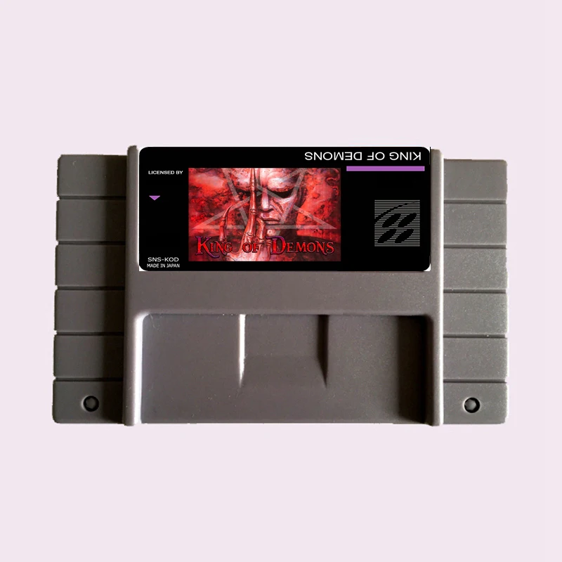 High Quality 16 Bit King of Demons NTSC Big Gray Game Card For USA Version Game Player