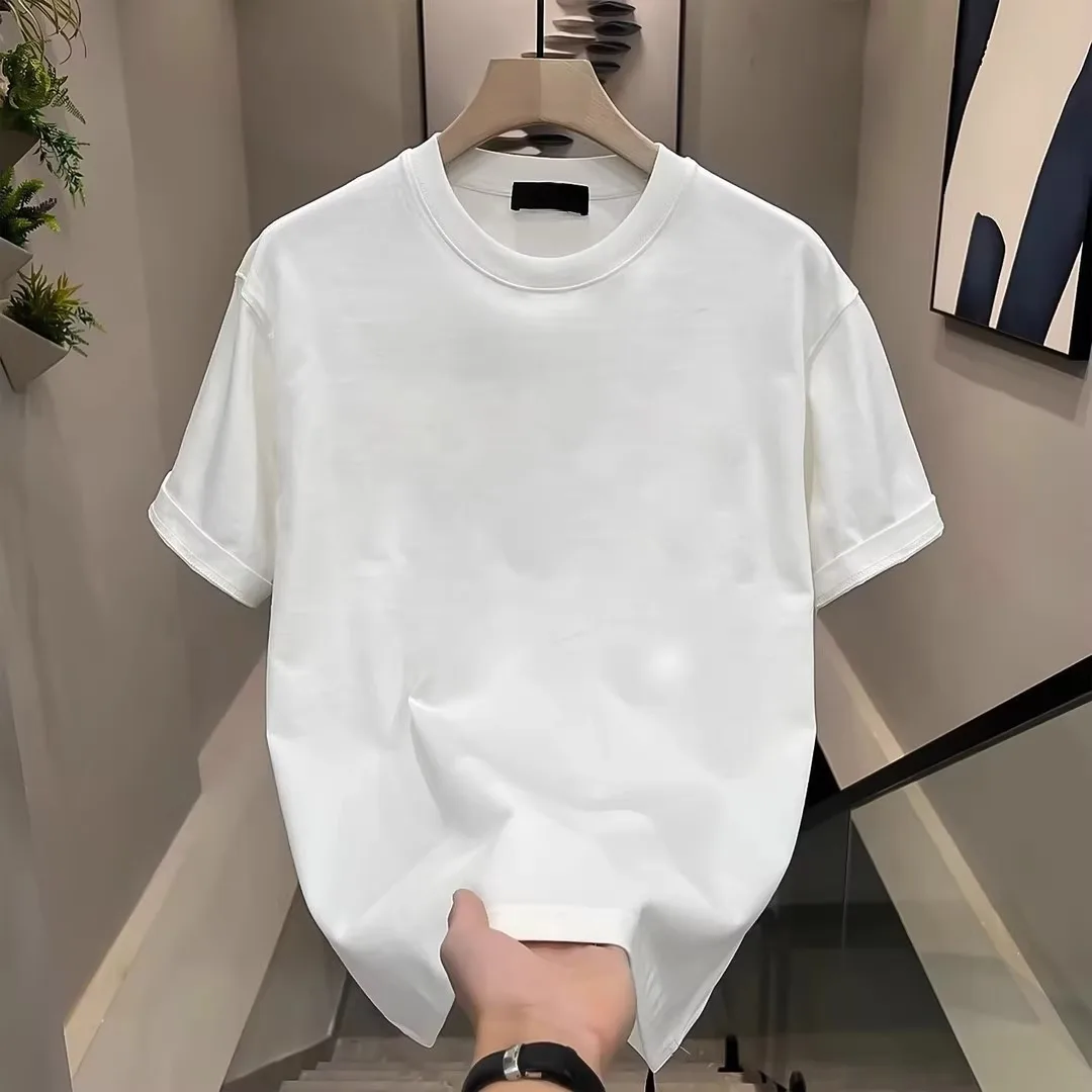 Pure white short sleeves