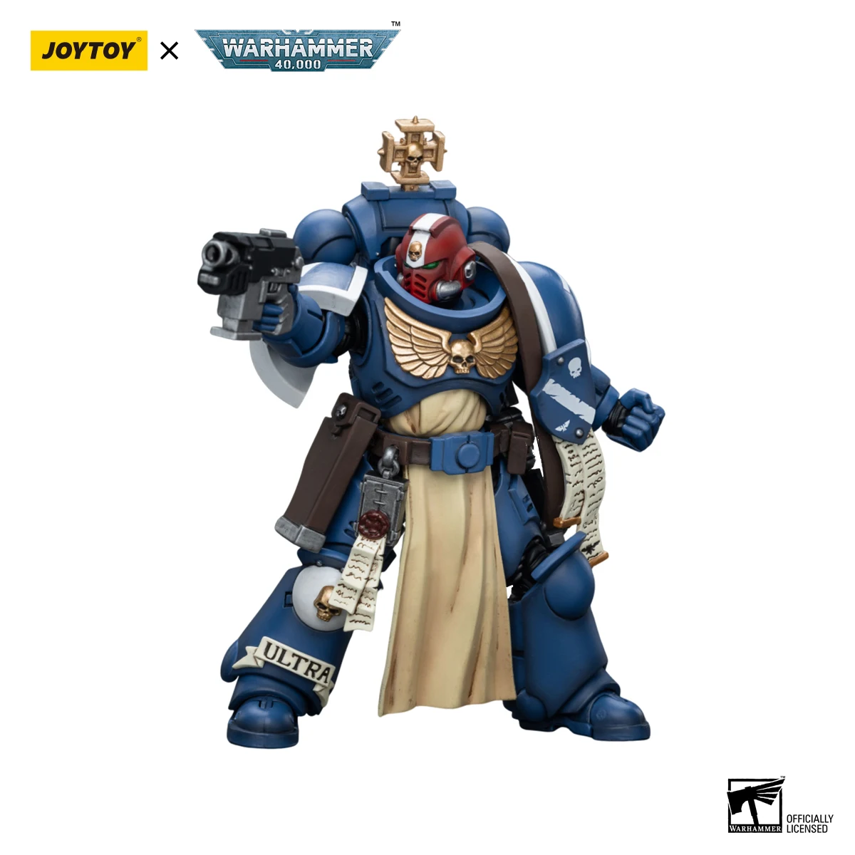 JOYTOY 1/18 Action Figure Warhammer 40K Ultramarines Sternguard Veteraan Sergeant Model Speelgoed