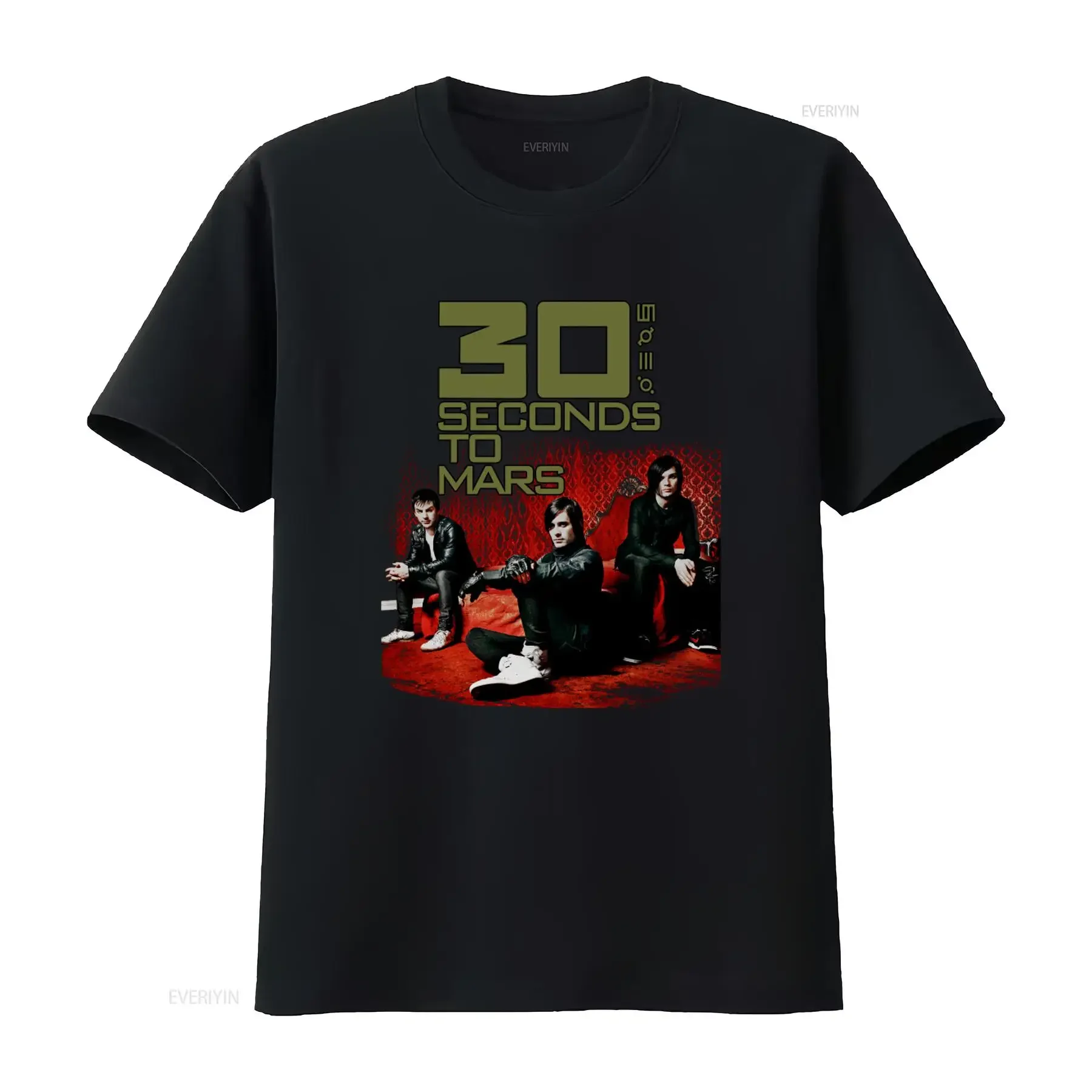 Camiseta gráfica de concierto de rock 30 SECONDS TO MARS BAND A BEAUTIFUL LIE WORLD TOUR 2014, vintage, lavada, transpirable, para hombre