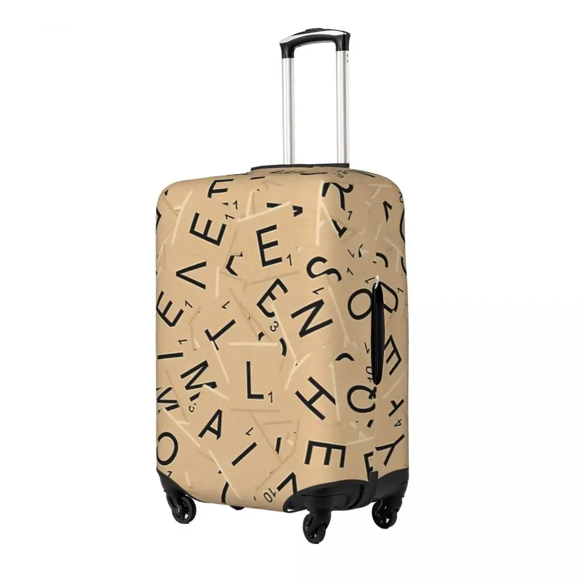 Scrabble Tiles Jigsaw Print Luggage Protective Dust Covers Elastic Waterproof 18-32inch Suitcase Cover Travel Accessories