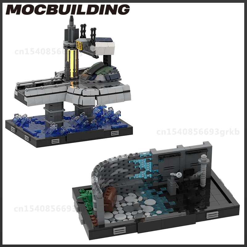 Moc Build Blocks War Space Street View Series DIY Bricks Star Movie DIY Model Toys Birthday Christmas Gifts Collection Present