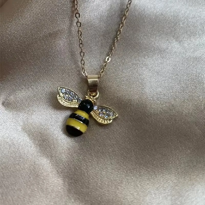 חדש שרשרת דבורה מקסימה נשים שרשרת קולר שרשרת הבריח נשים שרשראות עבור נשים תכשיטים חינם Dropshipping הסיטונאי