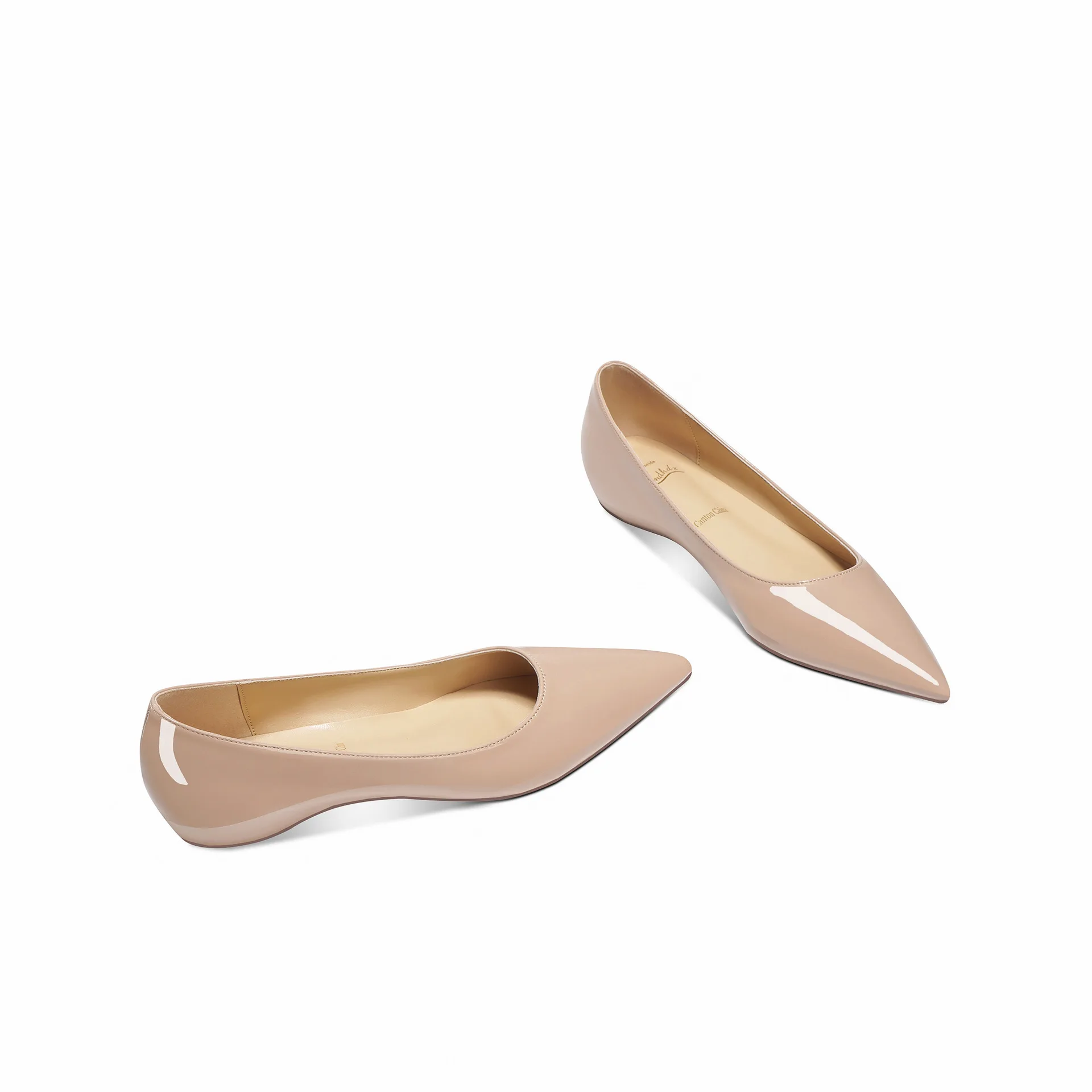 

Bloomsteps 2025 New French Nude Pointed Toe Flat Shoes for Women, Shallow Shoes for Commuting, Fashionable Single Shoes