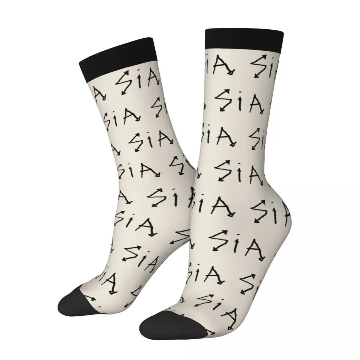 SIA RNCan-Chaussettes chaudes unisexes, sans marque, motif, style de rue, élan