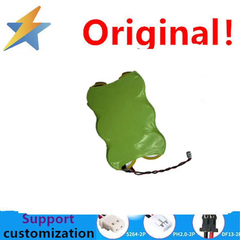 Compre más tarjeta de escritorio de oficina con batería de litio con botón barato de 3V4500MAH con batería integrada y enchufe, larga vida útil de 1,25 cabezales