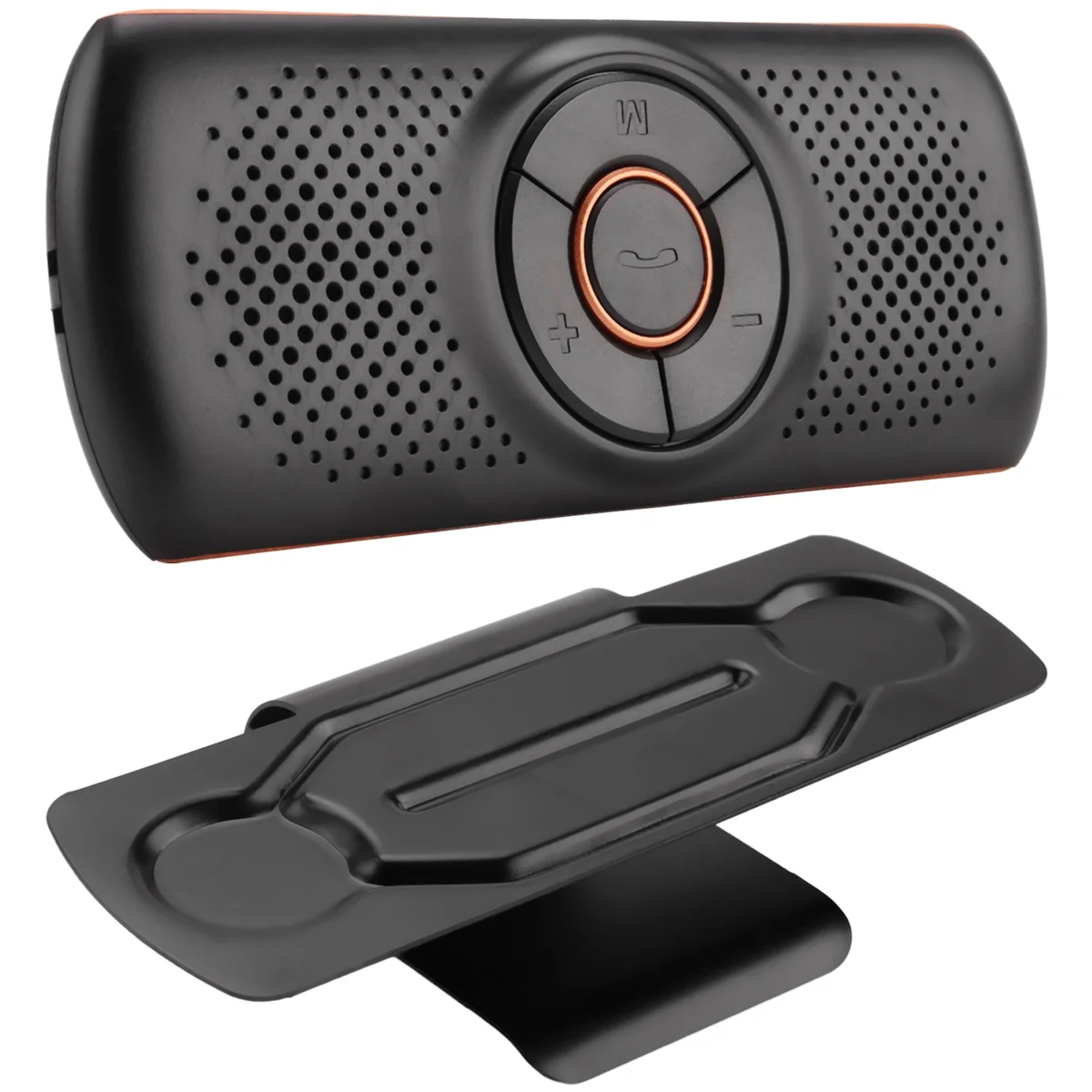 ABQR Auto-Bluetooth-Lautsprecher, Bluetooth im Auto-Freisprecheinrichtung zum Freisprechen, kabelloser Auto-Musik-Player mit Visier-Clip