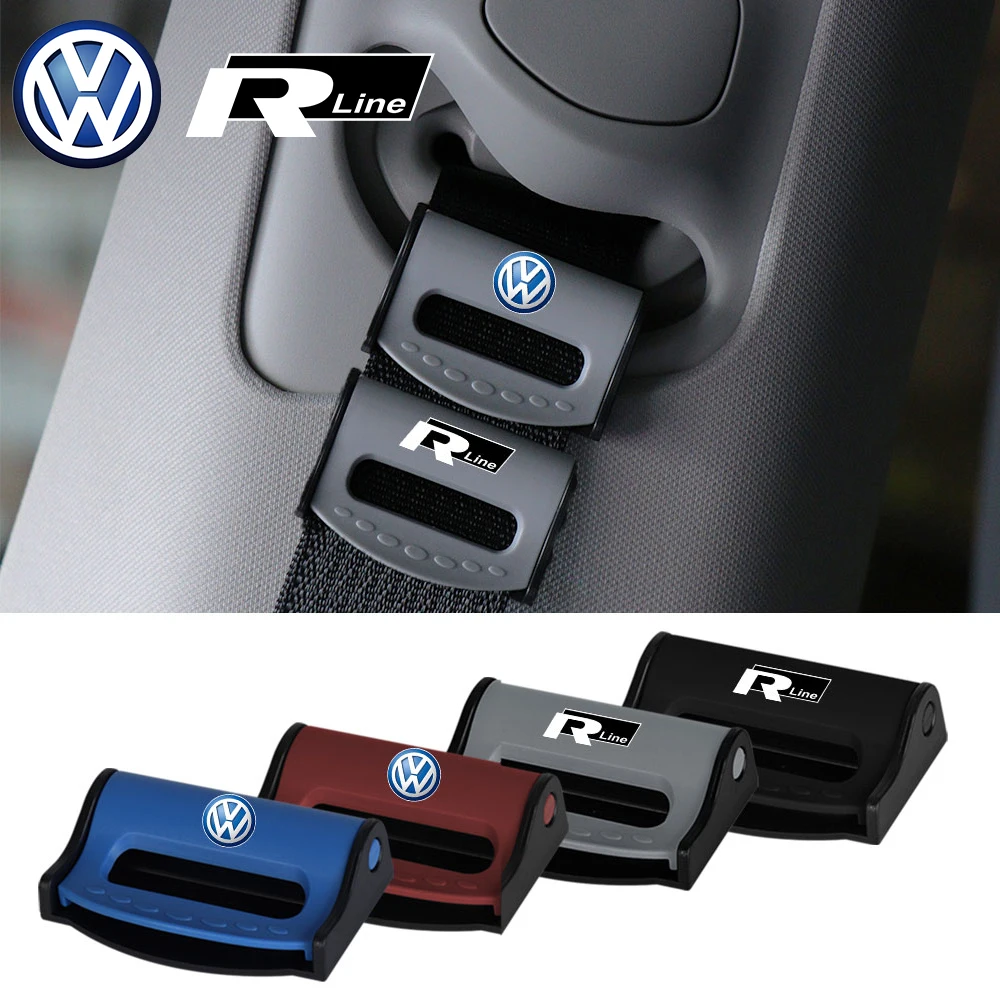 Car Seat Belts Clips Safety Adjustable Stopper Buckle Clip Car Accessories For Volkswagen Vw Tiguan Jetta Polo Touran Rline GTI