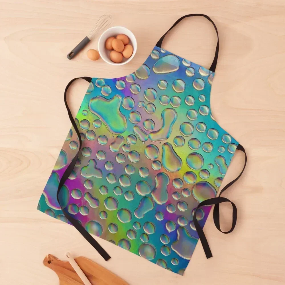 

Neon Drips Apron for kitchen useful Men gift christmas decoration New year's Apron