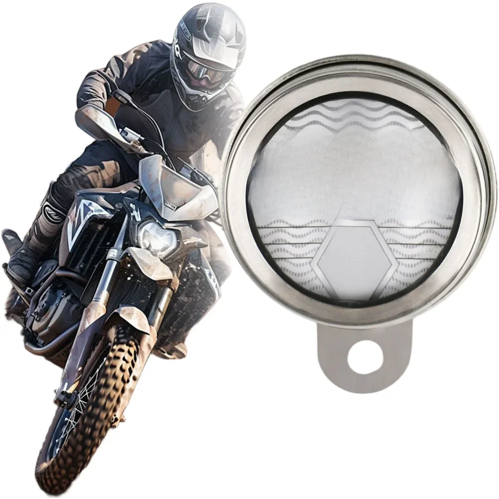 Motorcycle Tax Plate Holder Made of Stainless Steel with 87mm Diameter and Designed for Long Term Outdoor Exposure Resistance
