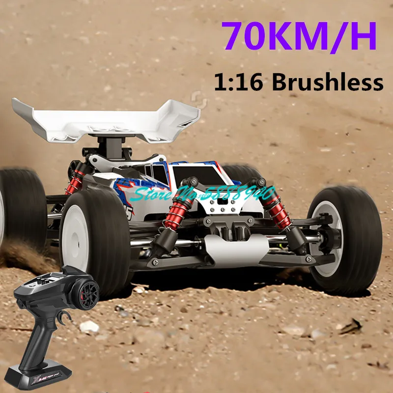 70KM/H High Speed RC Car Brushless Remote Control Car 2.4G 1:16 Off Road Racing 4WD Independent Suspension Remote Control Truck