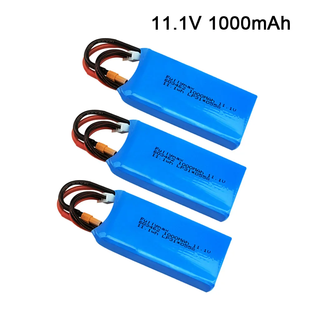 Batteria 3S per XK X450 FPV RC Aereo Ad Ala Fissa 3S 11.1V 1000mAh 1300mah 20C Lipo Batteria LIPO Elettrico RC Giocattoli Batteria