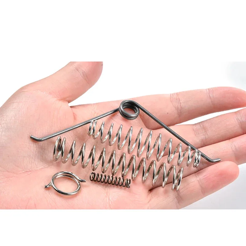 Takkenschaarveer Compressie Drumveer Verenstaal Nikkel Zinkdeel Draaddiameter 0,9/1/1,2 mm Lengte 32-54 mm