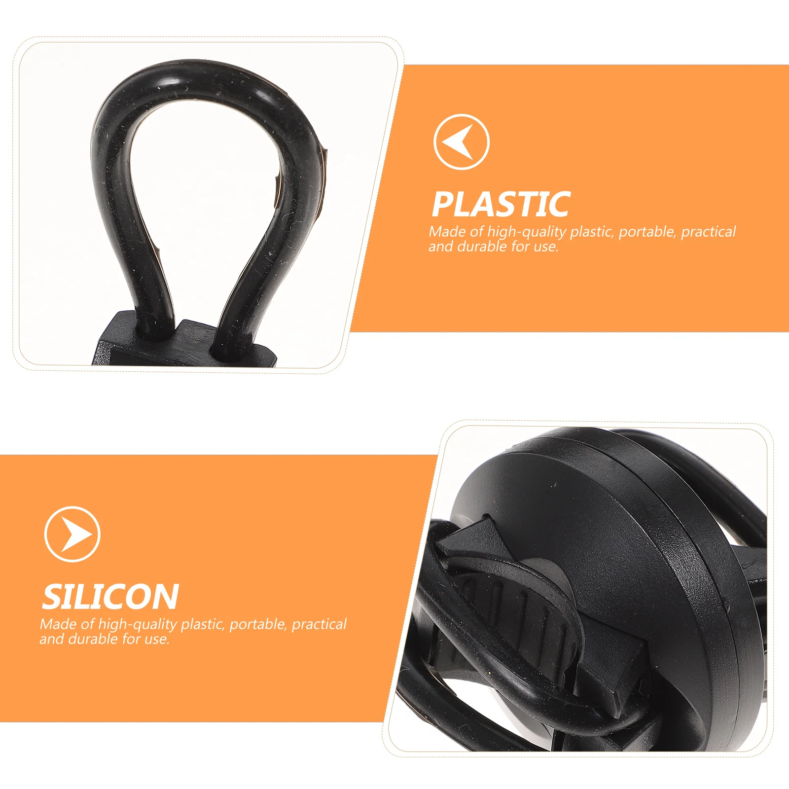 2Pcs Adjustable 360 Degree Flashlight Holder Sturdy Front Light Brackets for Cycling Hiking Camping Outdoor Torch Light Bracket