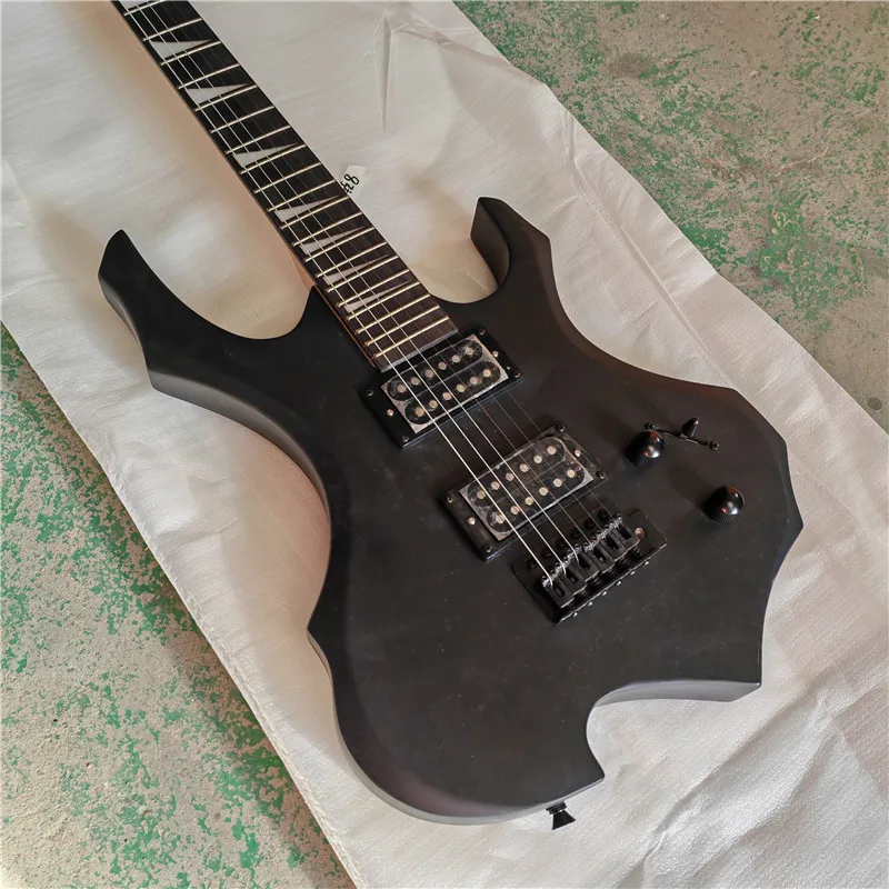 

Матовая черная электрогитара с 6 струнами, кленовым грифом и накладкой из палисандра, модель BJ819