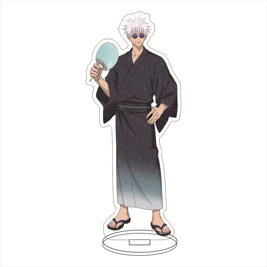 Jujutsu Kaisen 애니메이션 피규어 아크릴 스탠드 Satoru Gojo Geto Suguru Fushiguro Toji 모델 플레이트 홀더 데스크 장식 선물
