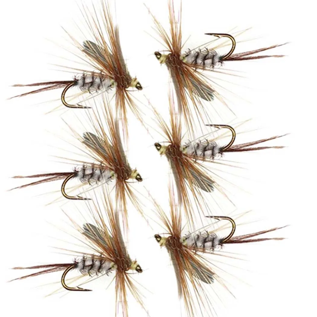 3Pcs Nass Fliegen Fliegen für Forelle Angeln Fliegen Künstliche Insekten Haken Köder Moskito Fliegen Angeln Forelle Lockt – Detail 6