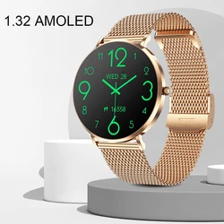 6.8mm Ultra Thin Amoled Smartwatch Montre Connecte Intelligente Wearable Devices Waterproof 2025 Smart Watch for Women