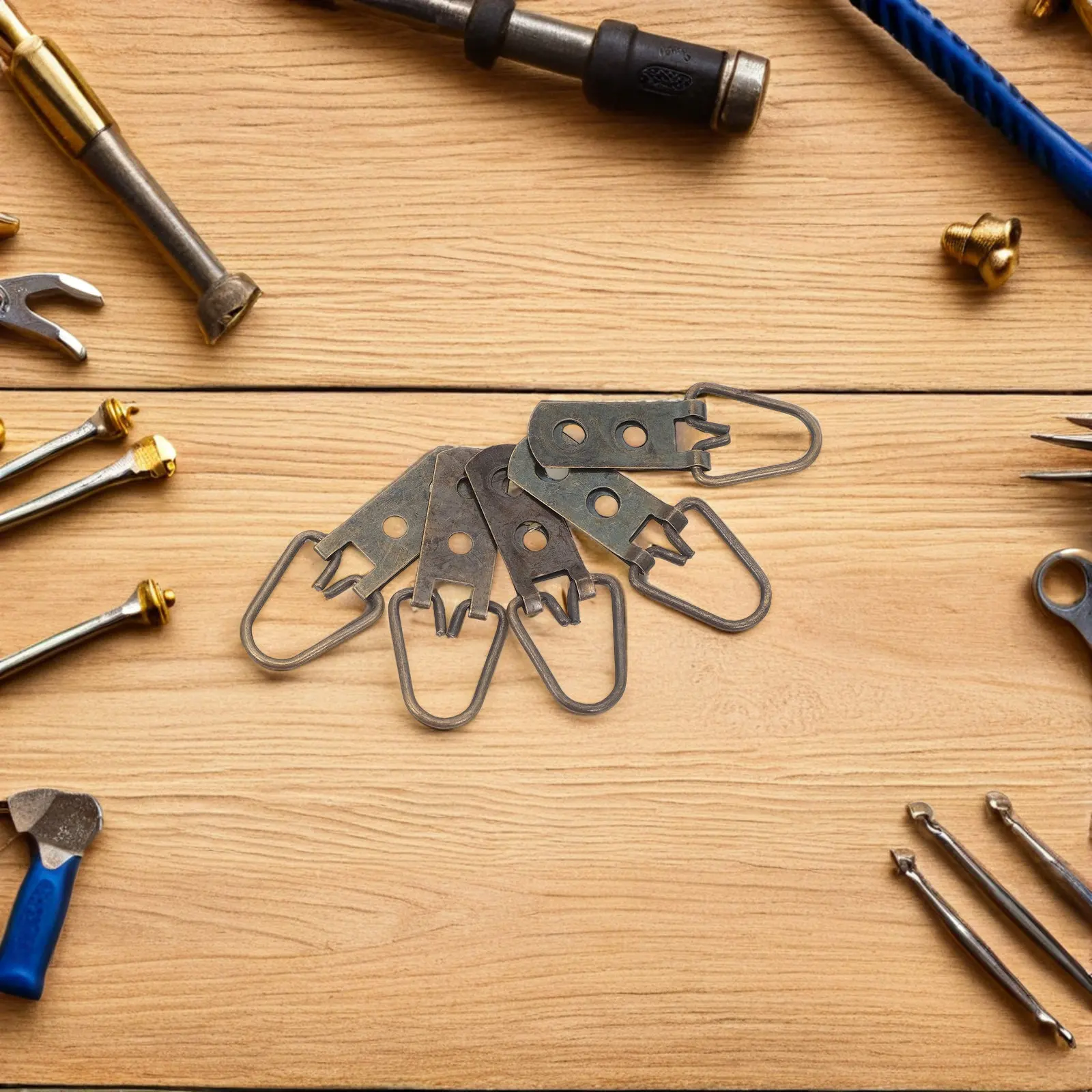 15Pcs Heavy Duty D-Ring Picture Hangers Kit for Frames, Mirrors, Artwork & Wall Hanging Hardware