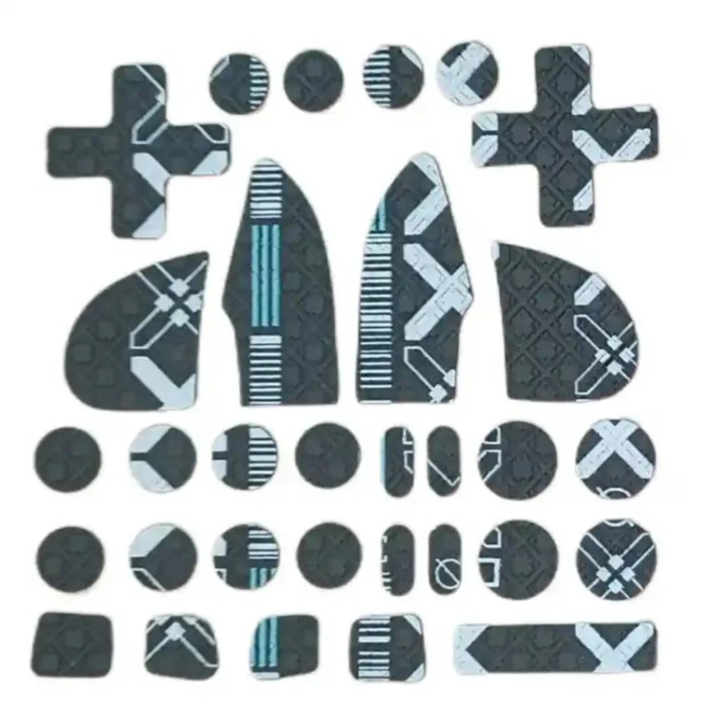 ملصق مضاد للانزلاق لـ Flydigi Black Knight 3/4Pro Gamepad مقبض قبضة الجلد ملصق غطاء متعدد النوع زر ملصق واقي