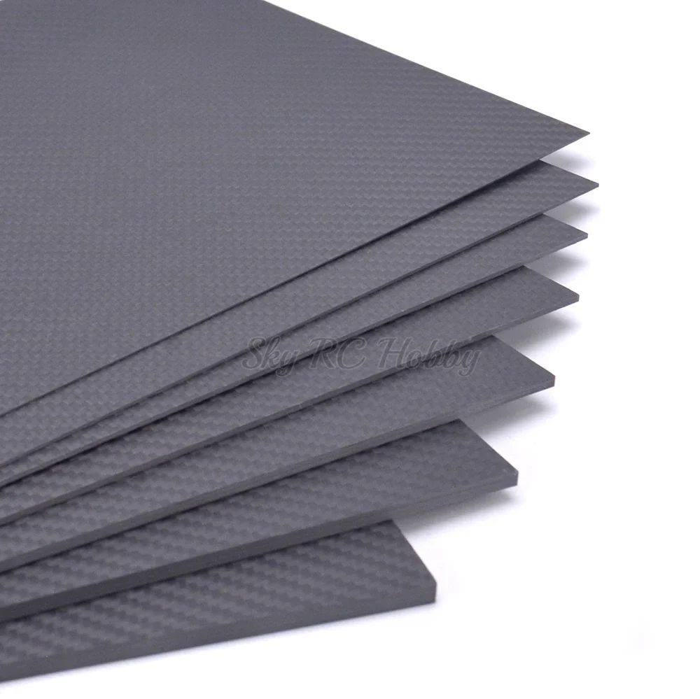 200mm X 300mm 0.5mm 1mm 1.5mm 2mm 3mm 4mm 5mm Carbon Plate Panel Sheets High Composite Hardness Material Carbon Fiber Board