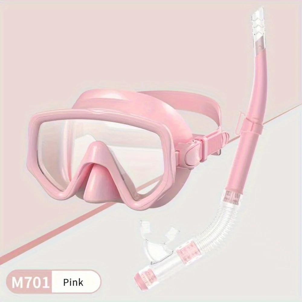 

Набор для дайвинга: маска для взрослых с двойными линзами, регулируемый силиконовый ремешок, снаряжение для плавания и подводного плавания для мужчин и женщин (1 шт.)