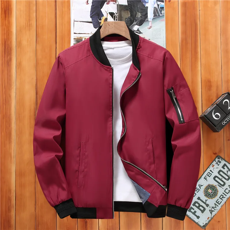 

Весенне-осенняя мужская куртка-бомбер, повседневная легкая куртка, брендовая мужская спортивная ветровка, куртки на молнии, мужская одежда с карманами