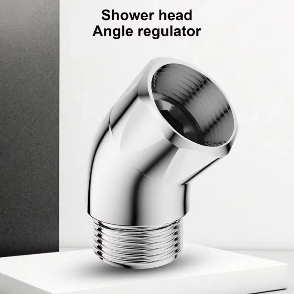 

2pcs 135 Degree Handheld Showerhead Connector Easy To Use Angle Adjuster Copper Adjustable Elbow Adapter Kitchen