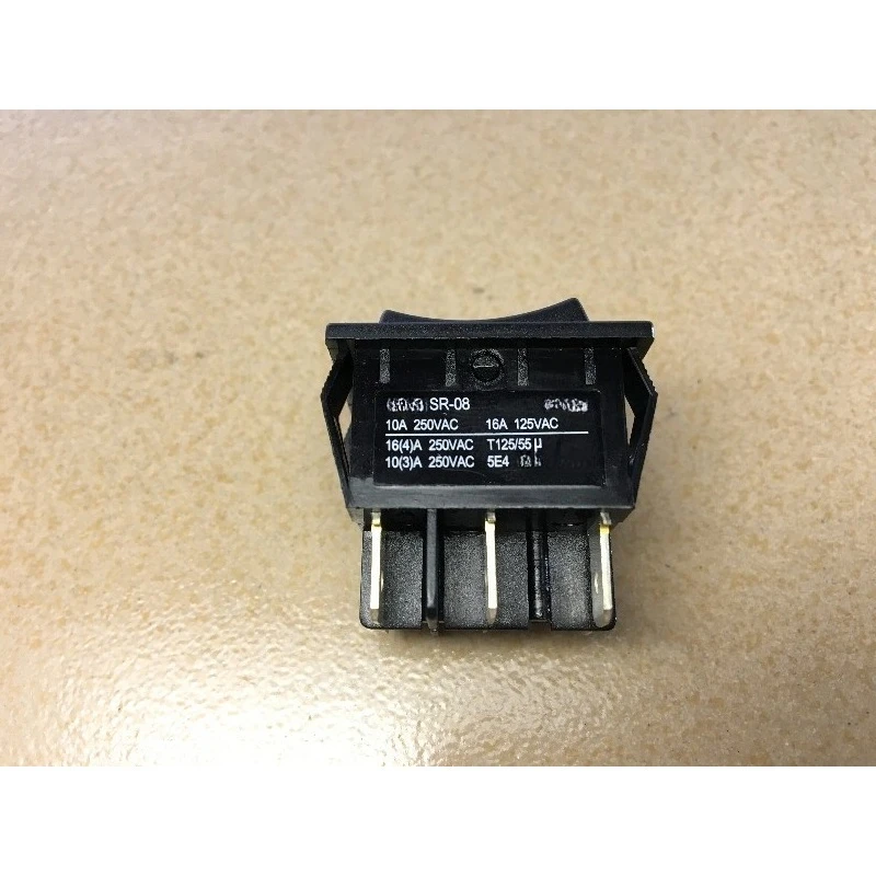 Imported high-power silver contact ship type switch 16A 250V three speed switch+inching self resetting power switch