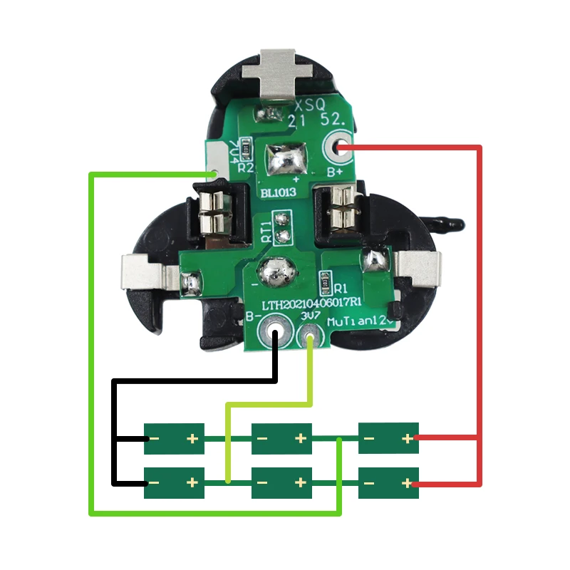Imagem -05 - Placa de Circuito do Pwb para Makita Bateria de Lítio Caixa Plástica Caixas Bl1013 12v 10.8v Bloco do Li-íon 1945506 1945514 Bl1014