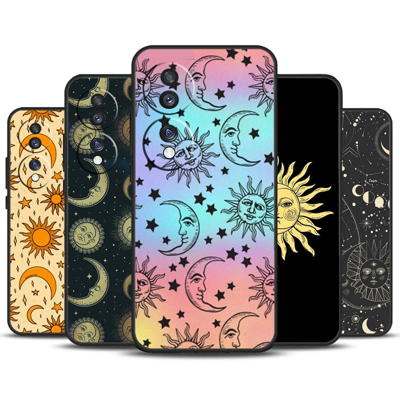 Sun Moons Star Signs Celestial For Honor Magic 6 5 Pro Lite 50 70 90 Case For Honor X9b X8b X7 X8 X9 X6a X7a X8a X9a Cover