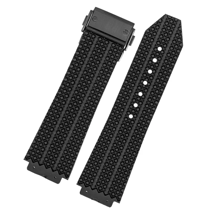 Watchband For HUBLOT BIG BANG Silicone 26mm*19mm  25mm*17mm Waterproof Men Watch Strap Chain  Rubber Watch Bracelet Chain