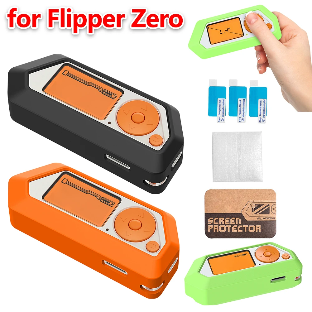Силиконовый чехол, противоударный защитный чехол с защитой от царапин, защитный чехол для игровой консоли Flipper Zero, игровые аксессуары