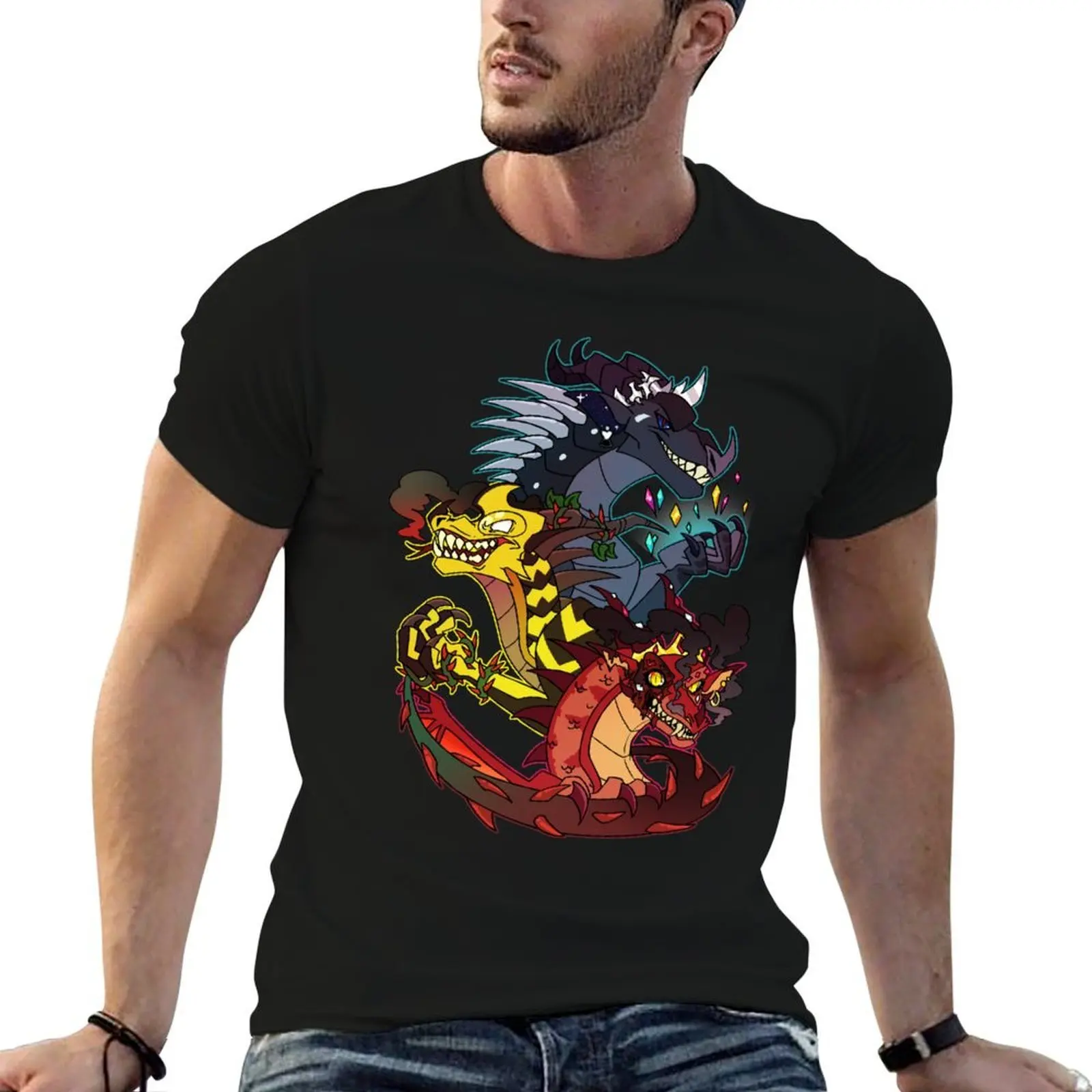 

Evil of Pyrrhia and Pantala T-Shirt anime t shirts oversize man t shirts for men casual man t shirt graphic T-shirt