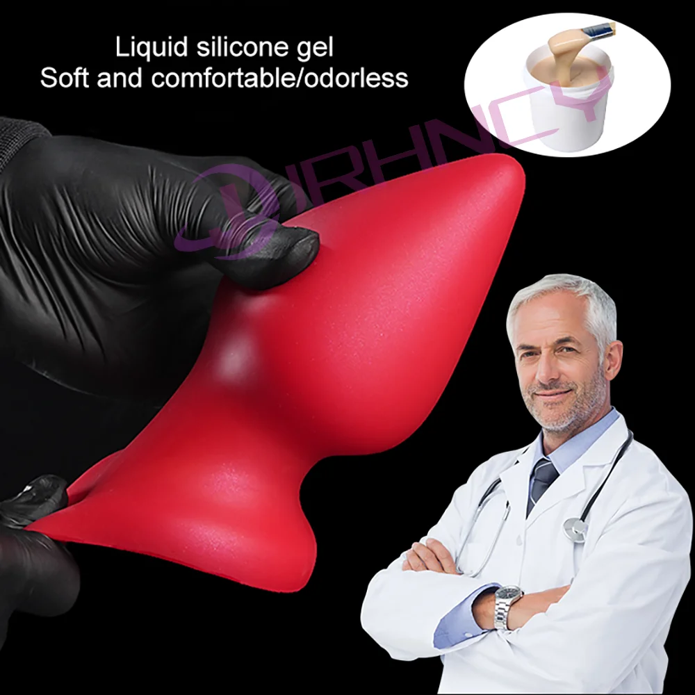 S-XXXL Hge المكونات الشرج لينة سيليكون الشرج دسار شفط كأس كبير بعقب المكونات ، الشرج موسع 18 + الكبار الشرج الجنس لعب للنساء الرجال الشرج