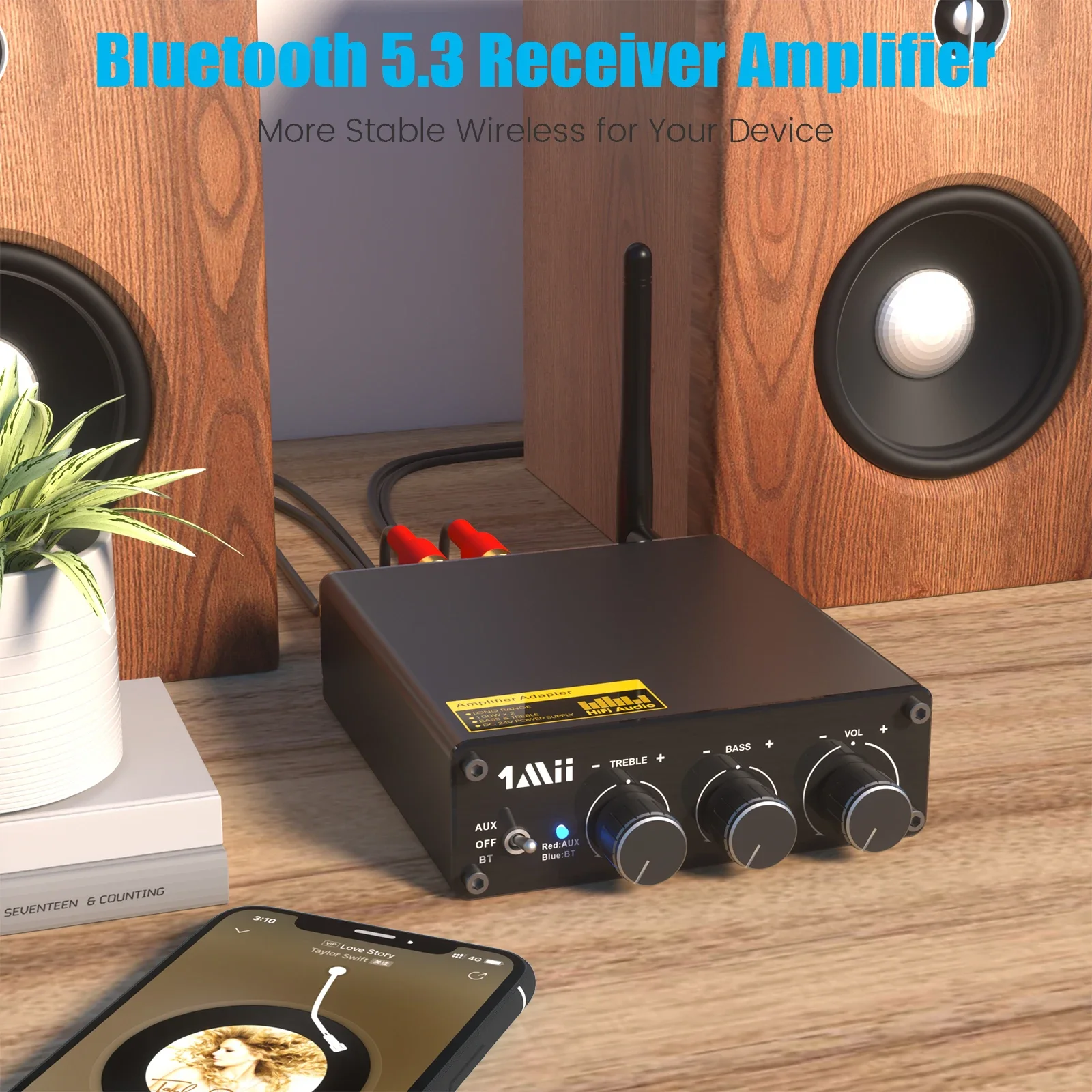 Professional Home Digital Audio Amplifier  High Quality Bluetooth Receiver for TV/PC/DVD