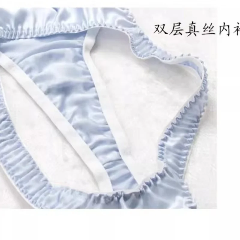 10pcs/lot Women\'s Pure Silk Thong  Sexy Lingerie Underwear for Women Free Shipping
