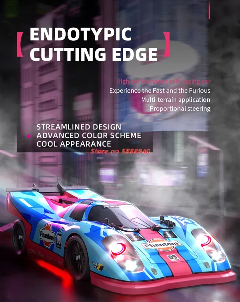

Высокоскоростная радиоуправляемая дрифт-машина 70 км/ч с бесщеточным двигателем, 2.4G, с яркой LED-подсветкой, резиновыми шинами, гоночная радиоуправляемая машинка, подарки